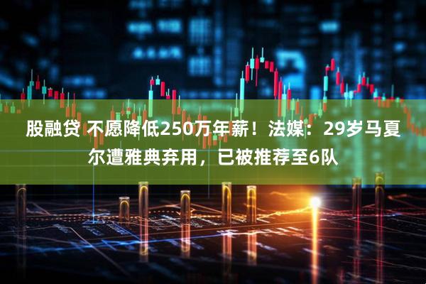 股融贷 不愿降低250万年薪！法媒：29岁马夏尔遭雅典弃用，已被推荐至6队